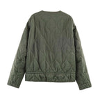 Women's Jacket Olive Green Quilted Liner BYMANYC ® New York SOHO KHAKI ONION QUILLED JACKET - New Collection