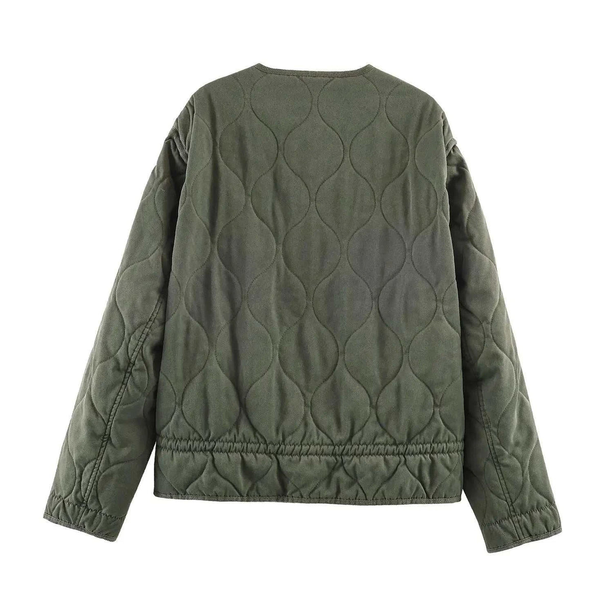 Women's Jacket Olive Green Quilted Liner BYMANYC ® New York SOHO KHAKI ONION QUILLED JACKET - New Collection