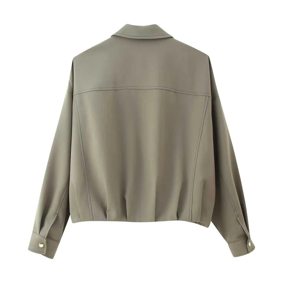 Women's Jacket Sage Green Utility BYMANYC ® New York SOHO OVERSIZED WORKWEAR BOMBER - New Collection
