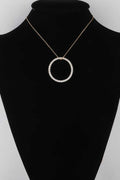 Women's Jewel Lined Circle Pendant Necklace BYMANYC ® New York CONTEMPORARY VIBRANT MODERN FASHION - New Collection