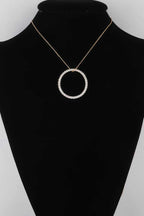 Women's Jewel Lined Circle Pendant Necklace BYMANYC ® New York CONTEMPORARY VIBRANT MODERN FASHION - New Collection