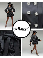 Women's Mini Party Dress UPPER EAST SIDE NYFW New Colecction BYMANYC ® New York