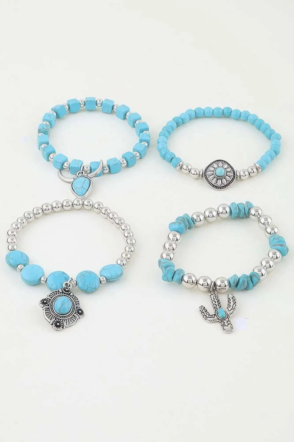 Women's Multi Antique Charm Beaded Bracelet BYMANYC ® New York CONTEMPORARY VIBRANT MODERN JEWELRY - New Collection