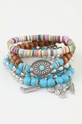 Women's Multi Antique Wild West Beaded Bracelet BYMANYC ® New York CONTEMPORARY VIBRANT MODERN JEWELRY - New Collection