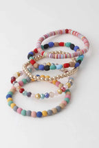 Women's Multi Bead N Crystal Bracelet BYMANYC ® New York CONTEMPORARY VIBRANT MODERN JEWELRY - New Collection