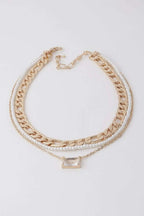 Women's Multi Crystal N Pearl Necklace BYMANYC ® New York CONTEMPORARY VIBRANT MODERN FASHION - New Collection