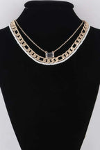 Women's Multi Crystal N Pearl Necklace BYMANYC ® New York CONTEMPORARY VIBRANT MODERN FASHION - New Collection