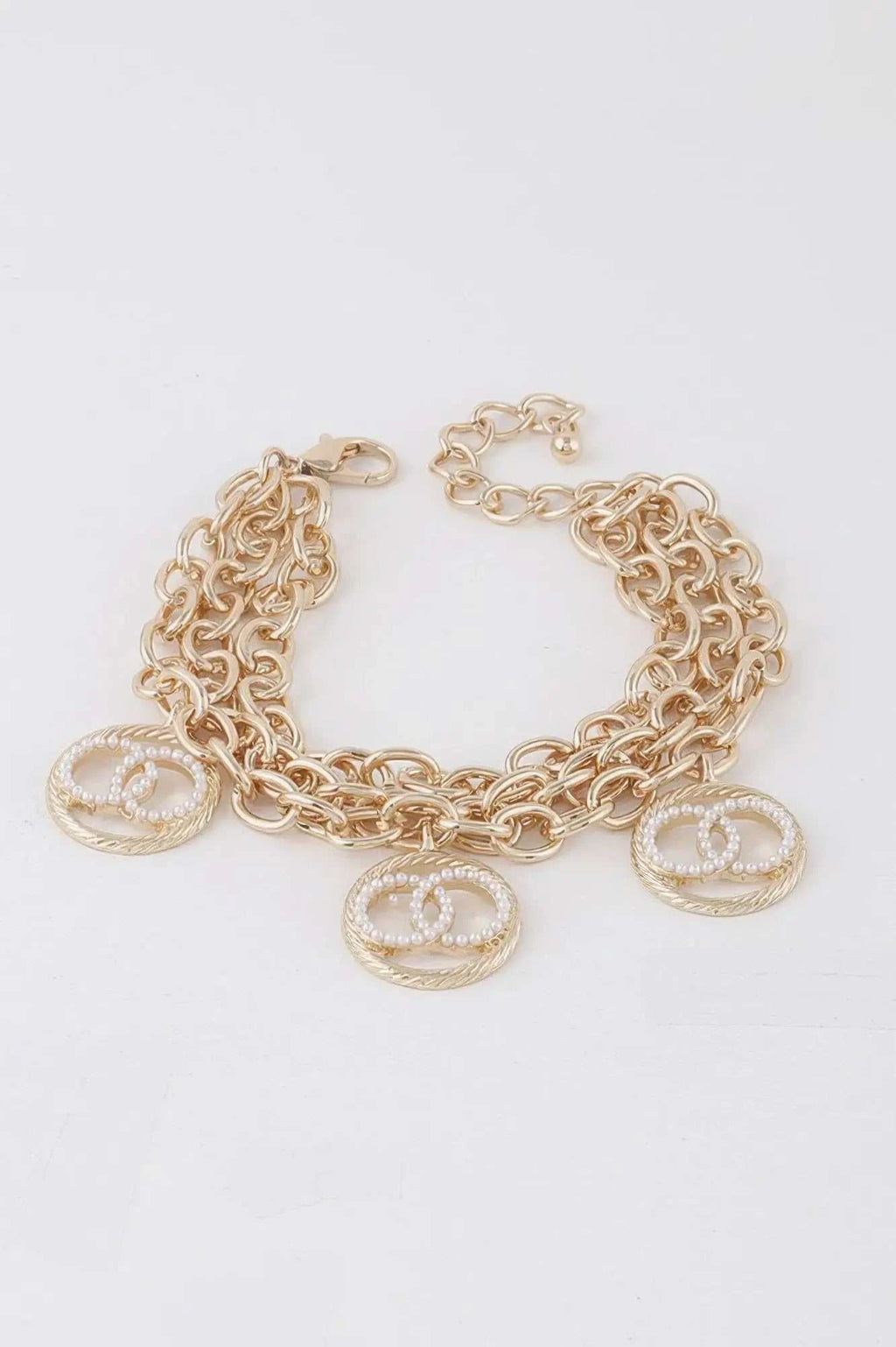 Women's Multi OO Charm Bracelet BYMANYC ® New York CONTEMPORARY VIBRANT MODERN JEWELRY - New Collection