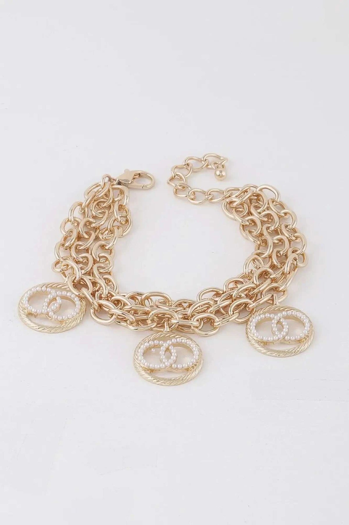 Women's Multi OO Charm Bracelet BYMANYC ® New York CONTEMPORARY VIBRANT MODERN JEWELRY - New Collection