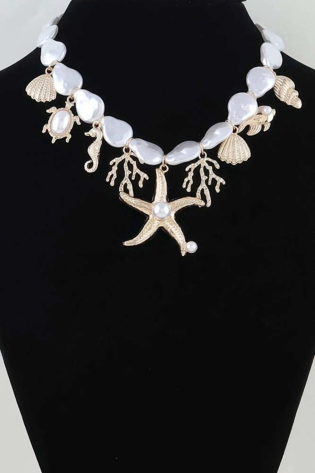 Women's Necklace Beaded Charms BYMANYC ® New York HAMPTONS UNDER THE SEA - New Collection