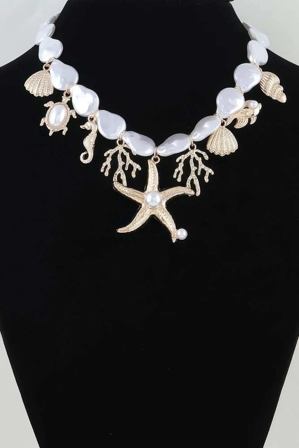 Women's Necklace Beaded Charms BYMANYC ® New York HAMPTONS UNDER THE SEA - New Collection