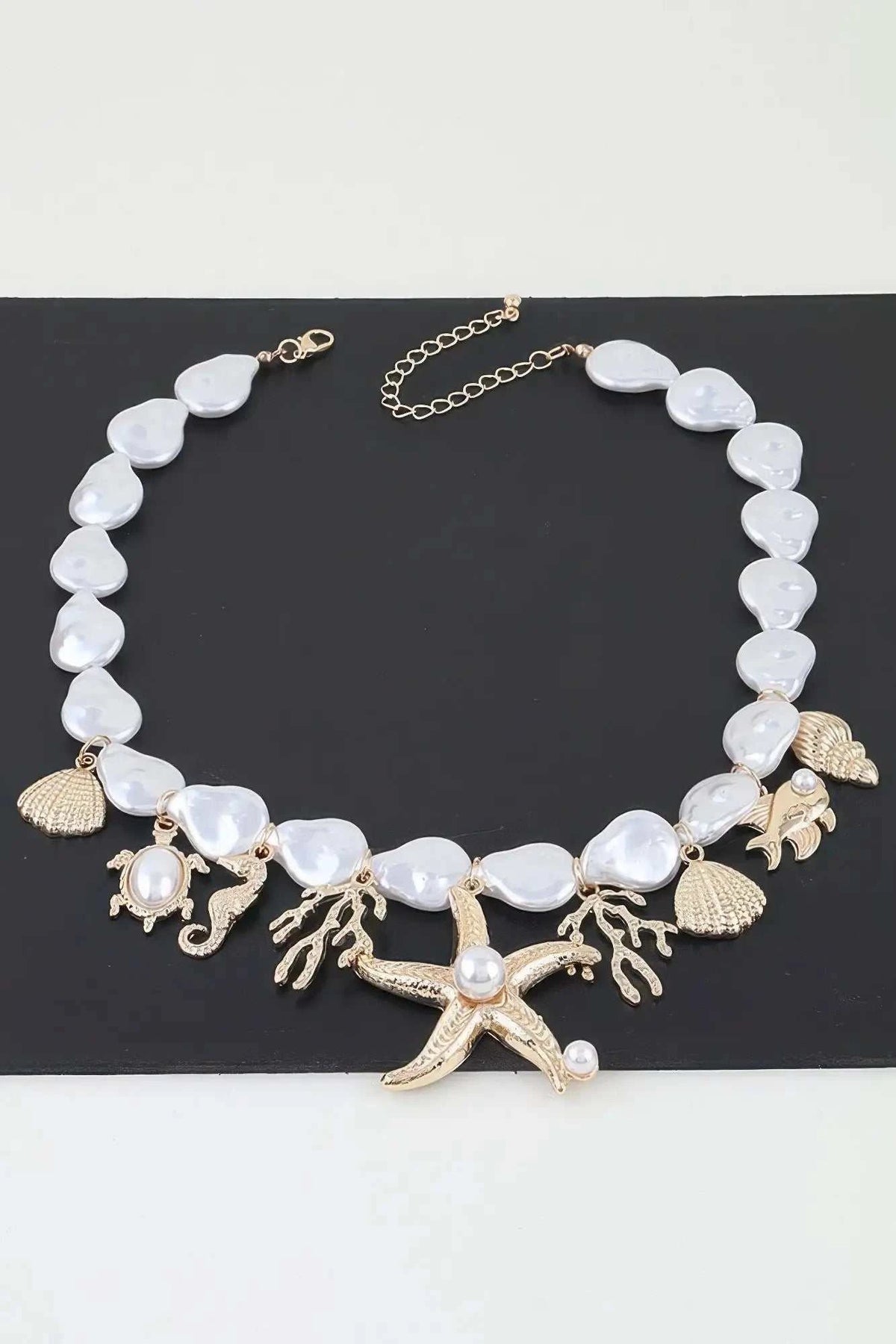 Women's Necklace Beaded Charms BYMANYC ® New York HAMPTONS UNDER THE SEA - New Collection