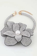Women's Necklace Choker Floral BYMANYC ® New York SOHO BEJEWELED BLOOM - New Collection