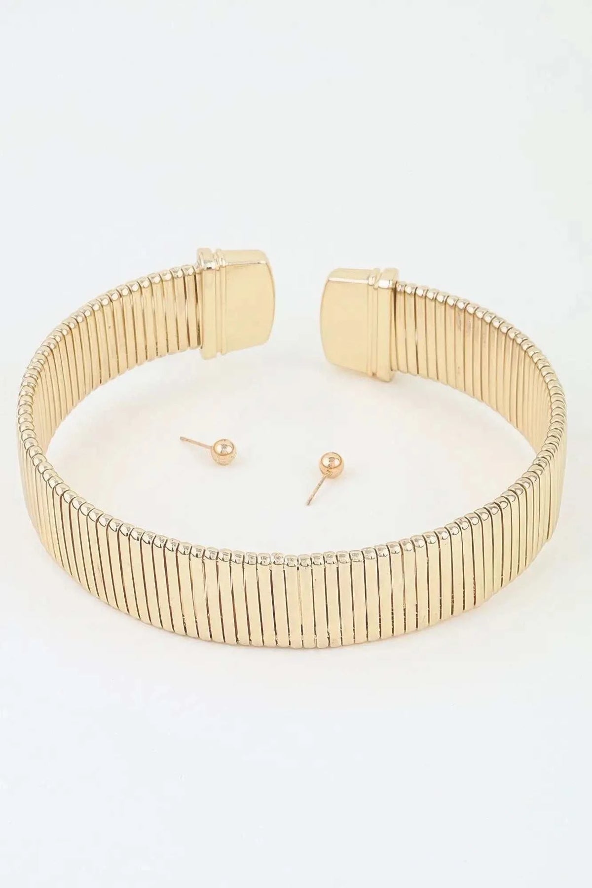 Women's Necklace Set Choker BYMANYC ® New York MADISON CUBIC BAR - New Collection