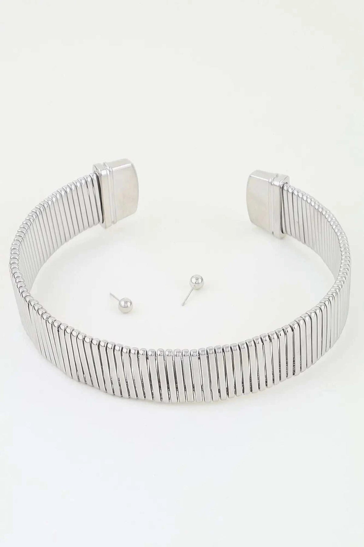 Women's Necklace Set Choker BYMANYC ® New York MADISON CUBIC BAR - New Collection