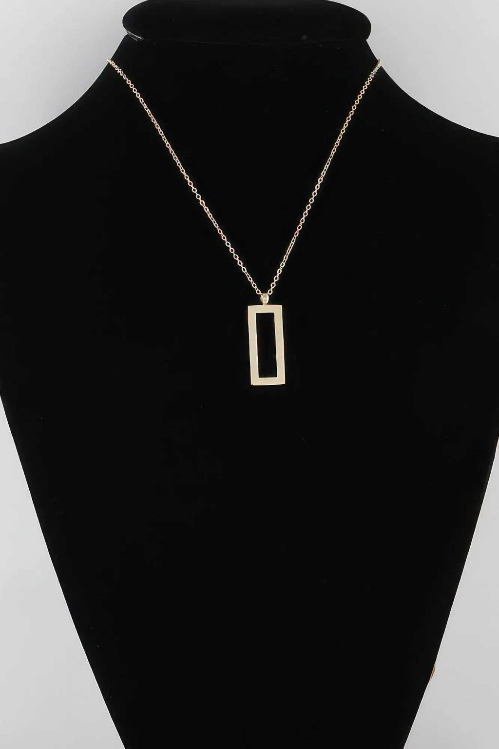 Women's Open Rectangle Pendant Necklace BYMANYC ® New York CONTEMPORARY VIBRANT MODERN FASHION - New Collection