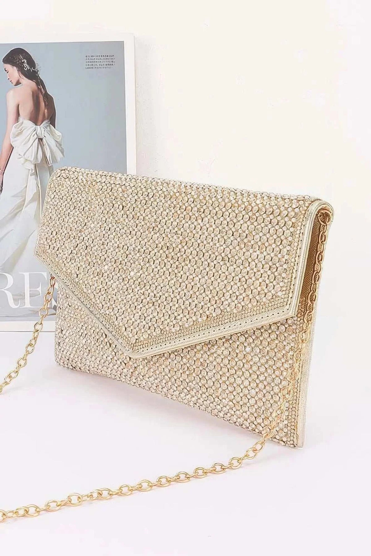 Women's Party Clutch Rhinestone Envelope BYMANYC ® New York SPARKLING ELEGANT EVENING PURSE - New Collection