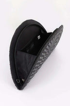Women's Party Clutch Rhinestone Half Moon BYMANYC ® New York SPARKLING ELEGANT EVENING PURSE - New Collection