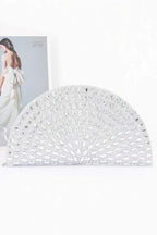 Women's Party Clutch Rhinestone Half Moon BYMANYC ® New York SPARKLING ELEGANT EVENING PURSE - New Collection