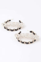 Women's Queen Open Hoop Earrings BYMANYC ® New York CONTEMPORARY VIBRANT MODERN JEWELRY - New Collection