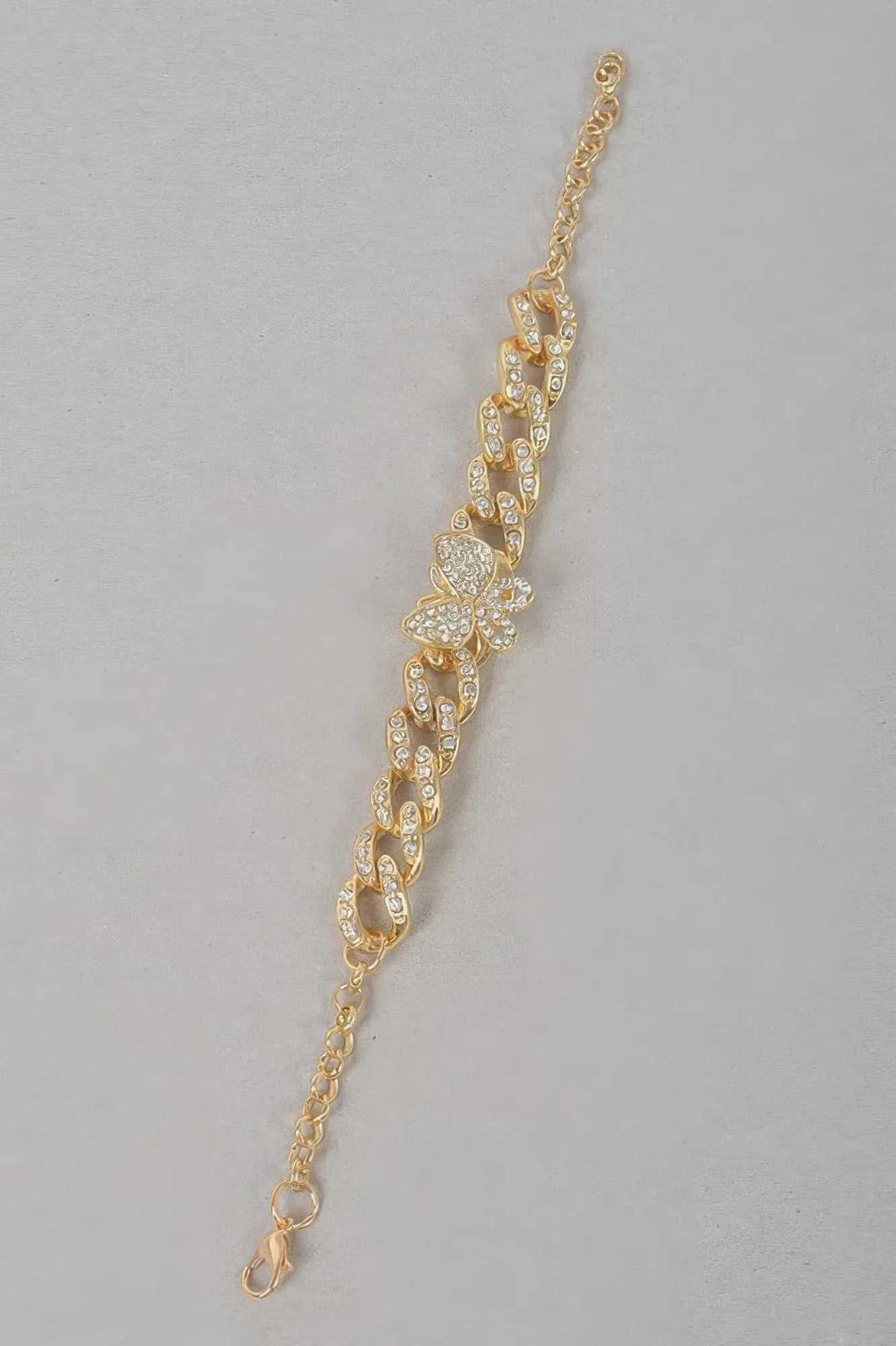 Women's Rhinestone Butterfly Chain Bracelet BYMANYC ® New York CONTEMPORARY VIBRANT MODERN JEWELRY - New Collection
