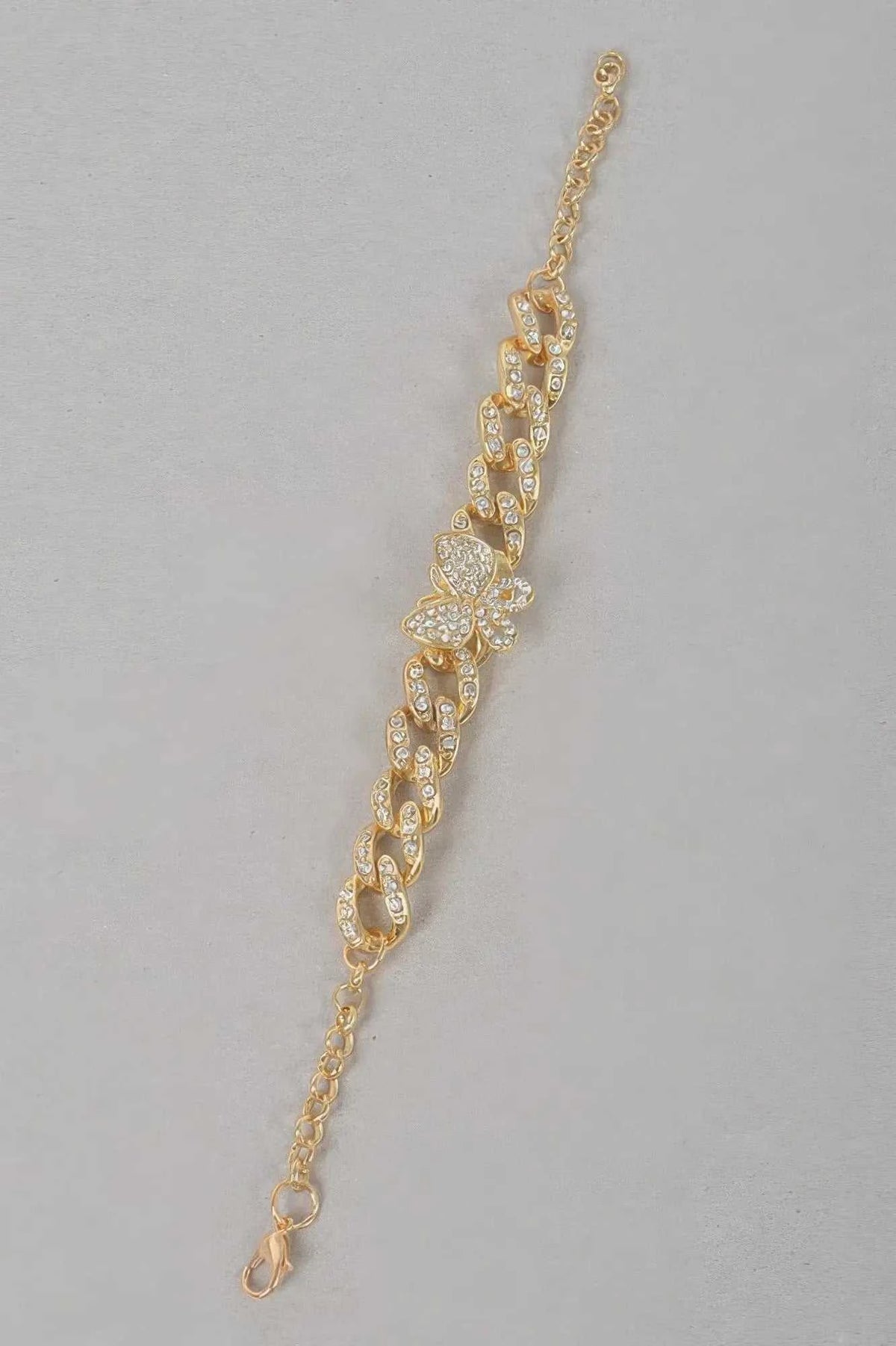 Women's Rhinestone Butterfly Chain Bracelet BYMANYC ® New York CONTEMPORARY VIBRANT MODERN JEWELRY - New Collection
