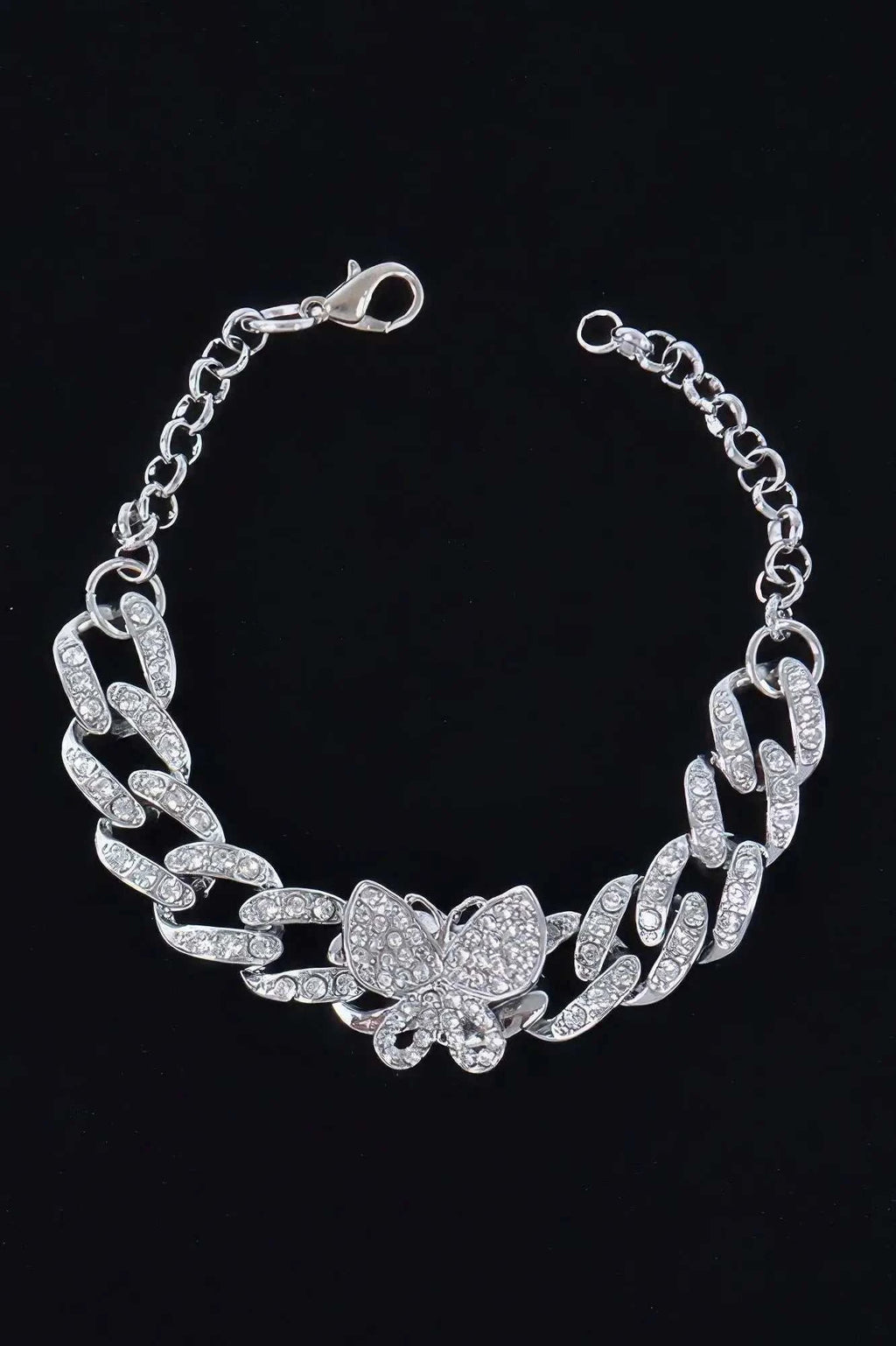 Women's Rhinestone Butterfly Chain Bracelet BYMANYC ® New York CONTEMPORARY VIBRANT MODERN JEWELRY - New Collection