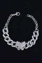 Women's Rhinestone Butterfly Chain Bracelet BYMANYC ® New York CONTEMPORARY VIBRANT MODERN JEWELRY - New Collection