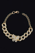 Women's Rhinestone Butterfly Chain Bracelet BYMANYC ® New York CONTEMPORARY VIBRANT MODERN JEWELRY - New Collection
