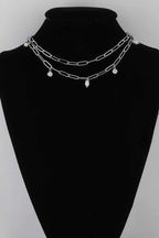 Women's Rhinestone N Bead Chain Necklace BYMANYC ® New York CONTEMPORARY VIBRANT MODERN FASHION - New Collection