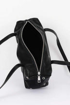 Women's Shoulder Bag Vegan Leather Eyelet Studded Rectangular BYMANYC ® New York CONTEMPORARY HARDWARE STRUCTURED PURSE - New Collection