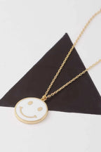 Women's Smiley Face Pendant Necklace BYMANYC ® New York CONTEMPORARY VIBRANT MODERN JEWELRY - New Collection