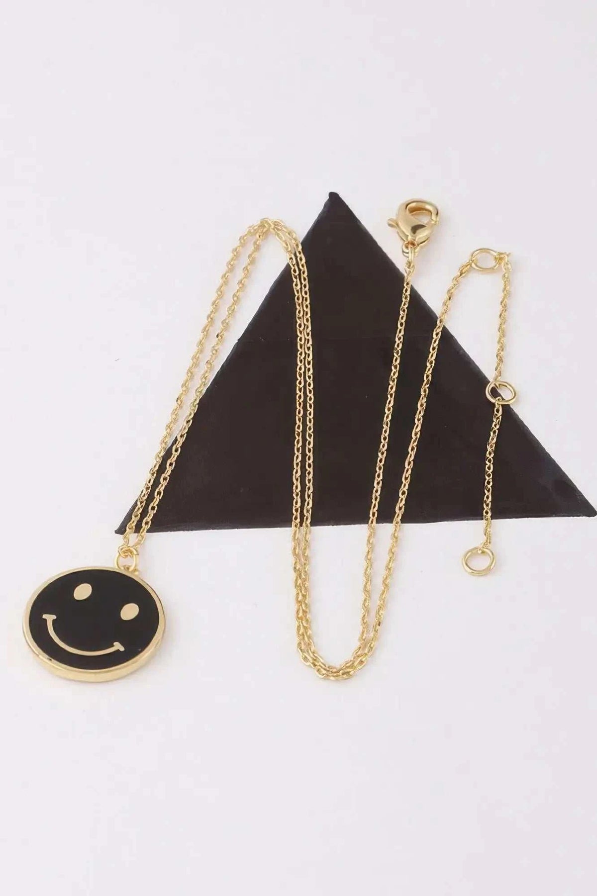 Women's Smiley Face Pendant Necklace BYMANYC ® New York CONTEMPORARY VIBRANT MODERN JEWELRY - New Collection