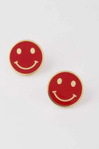 Women's Smiley Face Stud Earrings BYMANYC ® New York CONTEMPORARY VIBRANT MODERN JEWELRY - New Collection