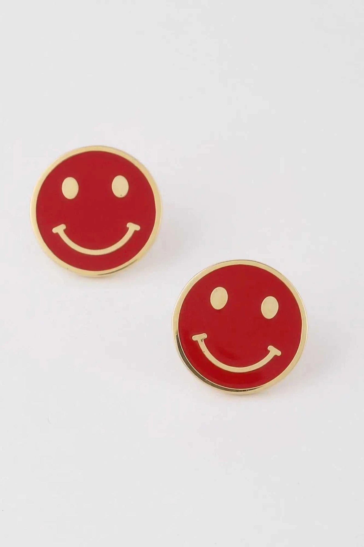 Women's Smiley Face Stud Earrings BYMANYC ® New York CONTEMPORARY VIBRANT MODERN JEWELRY - New Collection