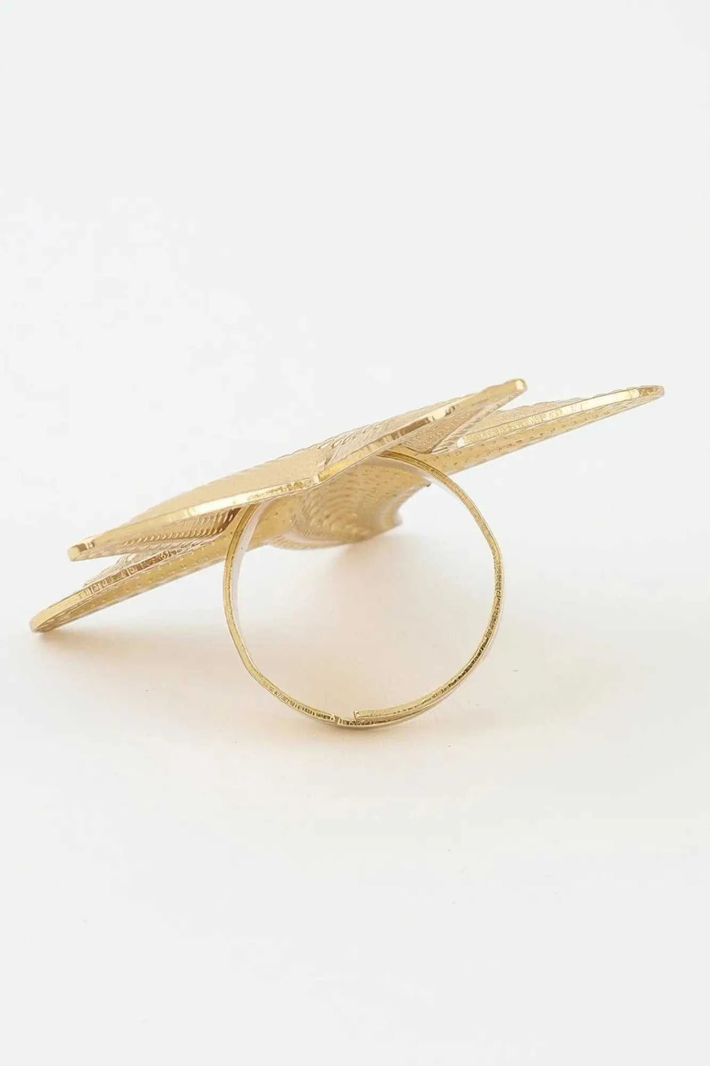 Women's Statement Ring Hammered Scale Starfish BYMANYC ® New York TEXTURED OCEANIC CELESTIAL BAND - New Collection