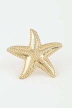 Women's Statement Ring Hammered Scale Starfish BYMANYC ® New York TEXTURED OCEANIC CELESTIAL BAND - New Collection