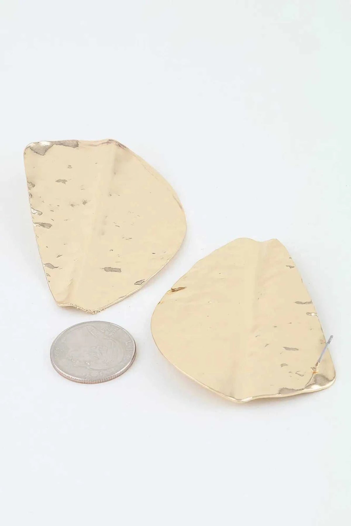 Women's Stud Earrings Hammered Fashion BYMANYC ® New York TEXTURED GEOMETRIC BUTTON EARRINGS - New Collection