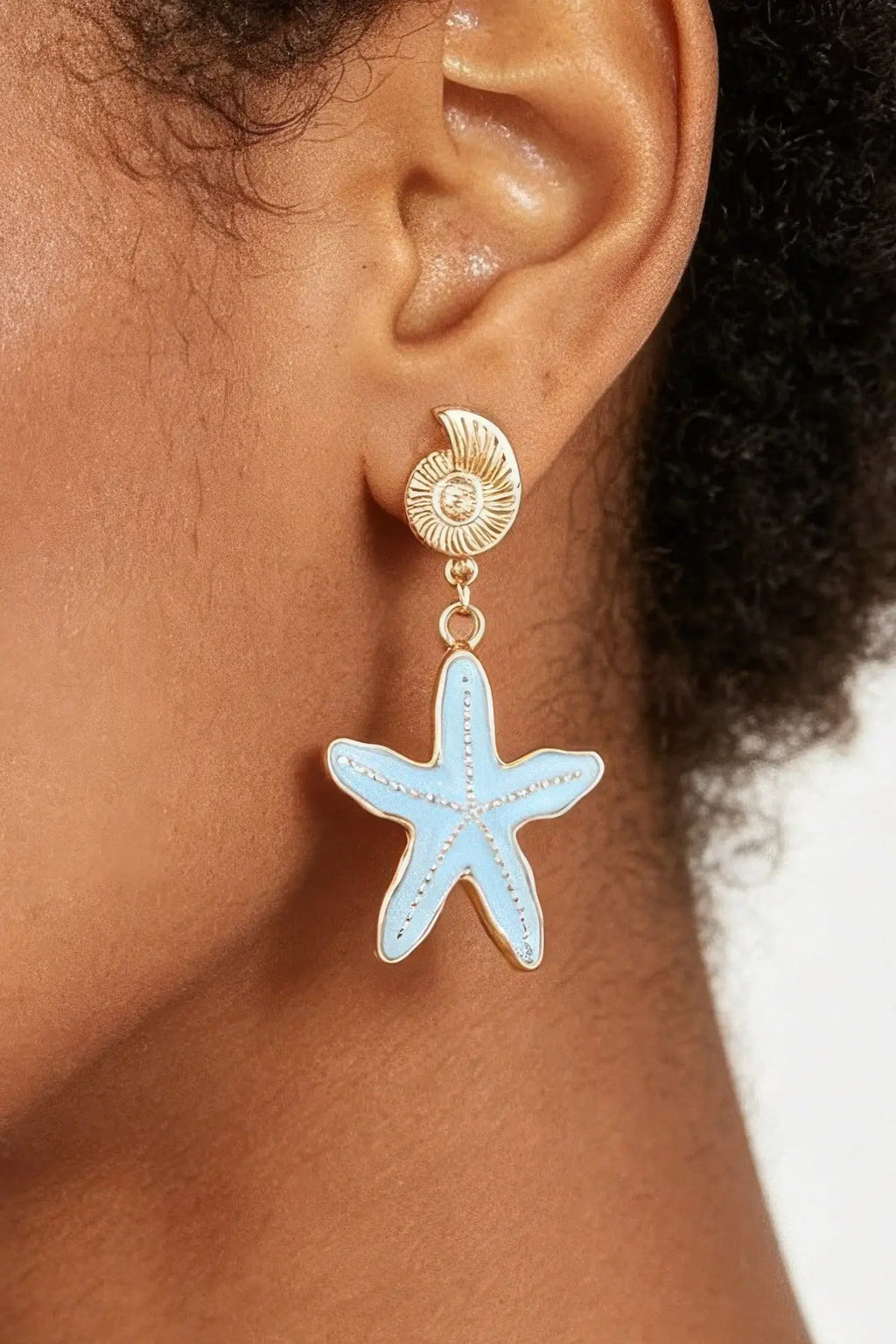 Women's Summer Starfish Drop Earrings BYMANYC ® New York CONTEMPORARY VIBRANT MODERN FASHION - New Collection