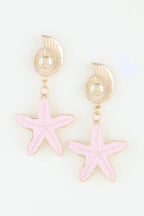 Women's Summer Starfish Drop Earrings BYMANYC ® New York CONTEMPORARY VIBRANT MODERN FASHION - New Collection