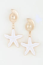 Women's Summer Starfish Drop Earrings BYMANYC ® New York CONTEMPORARY VIBRANT MODERN FASHION - New Collection