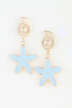Women's Summer Starfish Drop Earrings BYMANYC ® New York CONTEMPORARY VIBRANT MODERN FASHION - New Collection