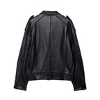 Women's Textured Faux Leather Biker Jacket BYMANYC ® New York CONTEMPORARY VIBRANT MODERN FASHION - New Collection