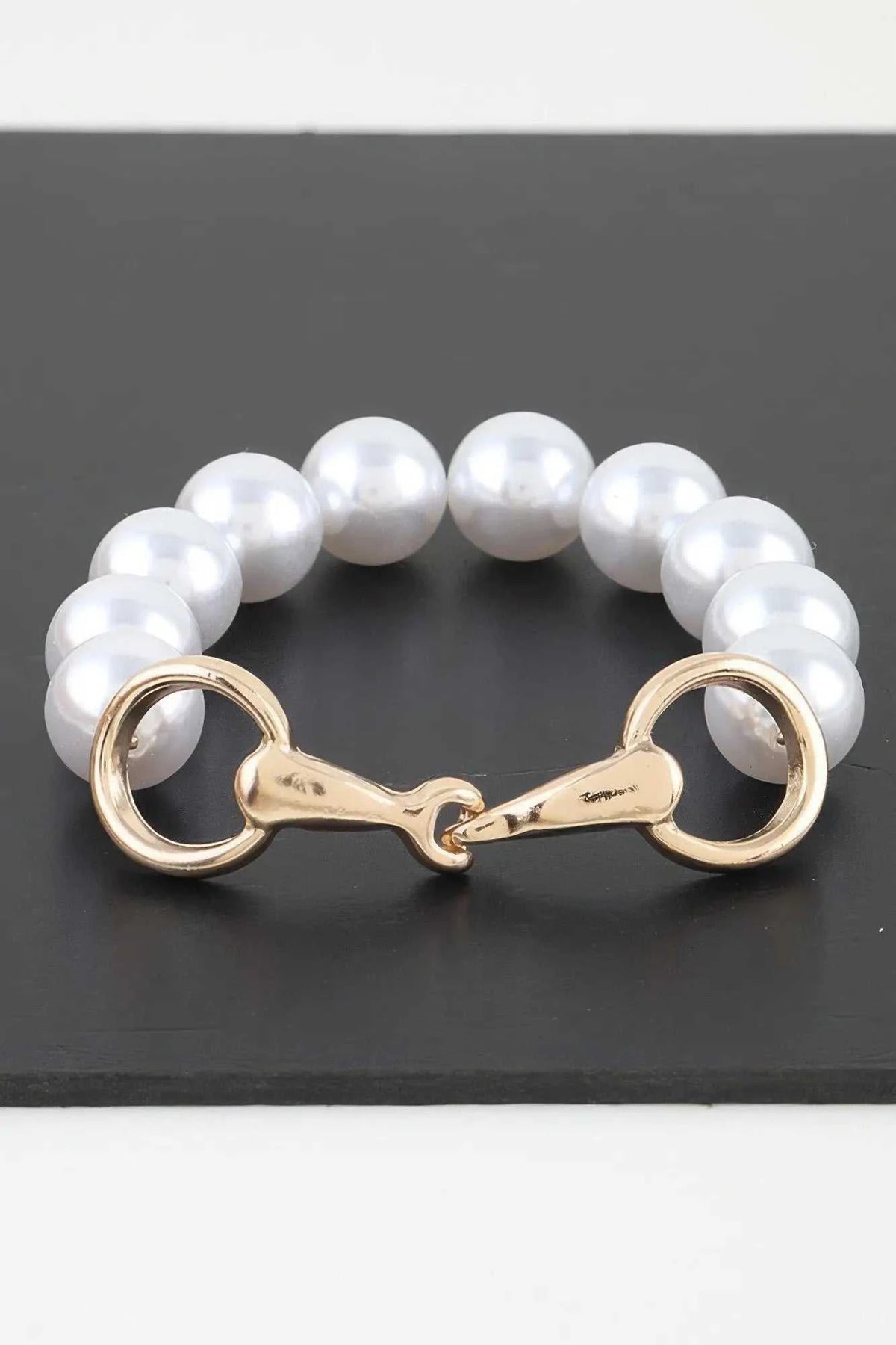 Women's Toggle Bracelet Pearl Beaded BYMANYC ® New York ELEGANT LUSTROUS BEADED PULSERA - New Collection
