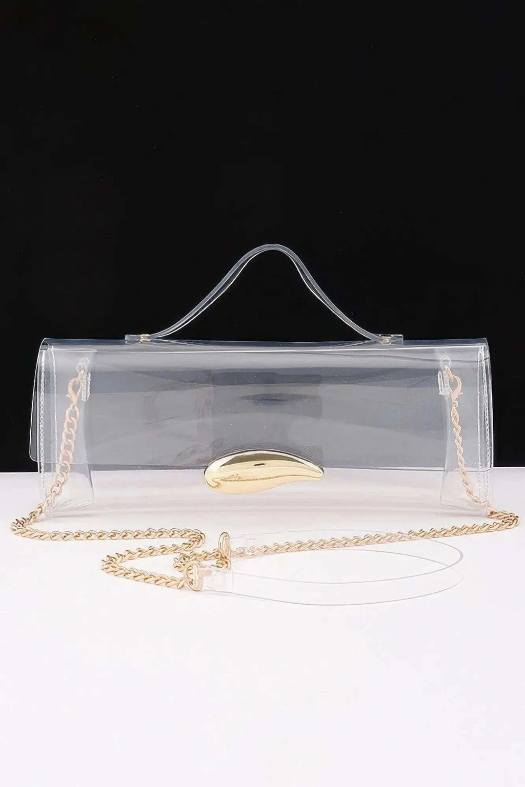 Women's Top Handle Bag Transparent BYMANYC ® New York CONTEMPORARY CLEAR STRUCTURED PURSE - New Collection