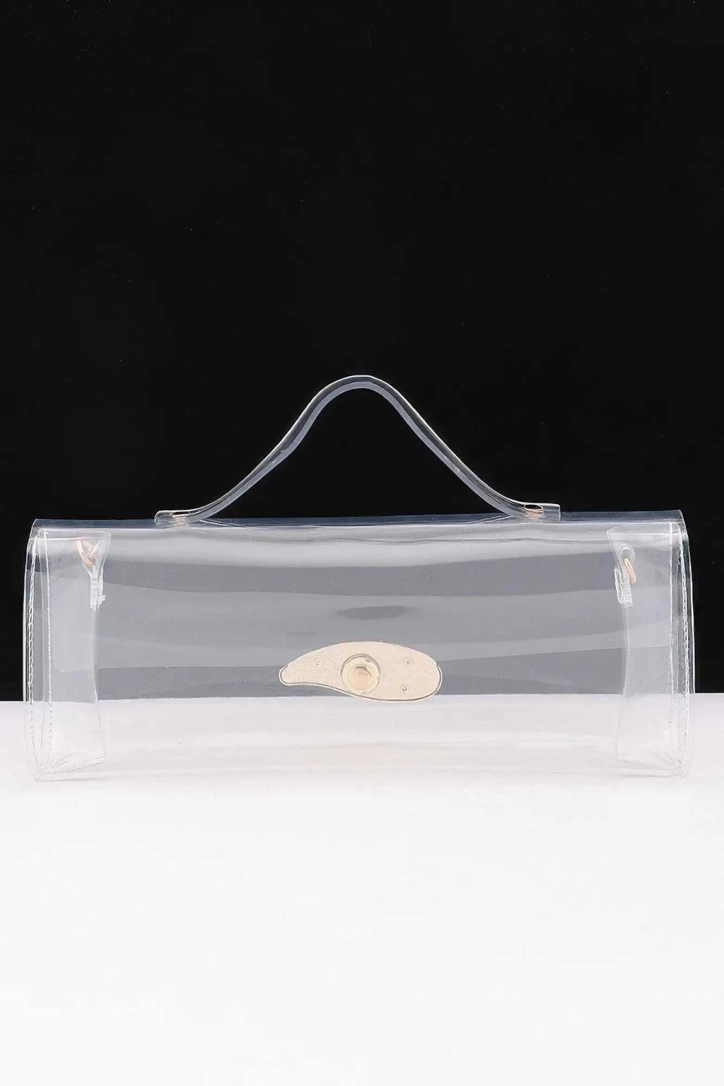 Women's Top Handle Bag Transparent BYMANYC ® New York CONTEMPORARY CLEAR STRUCTURED PURSE - New Collection