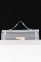 Women's Top Handle Bag Transparent BYMANYC ® New York CONTEMPORARY CLEAR STRUCTURED PURSE - New Collection