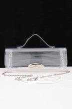Women's Top Handle Bag Transparent BYMANYC ® New York CONTEMPORARY CLEAR STRUCTURED PURSE - New Collection