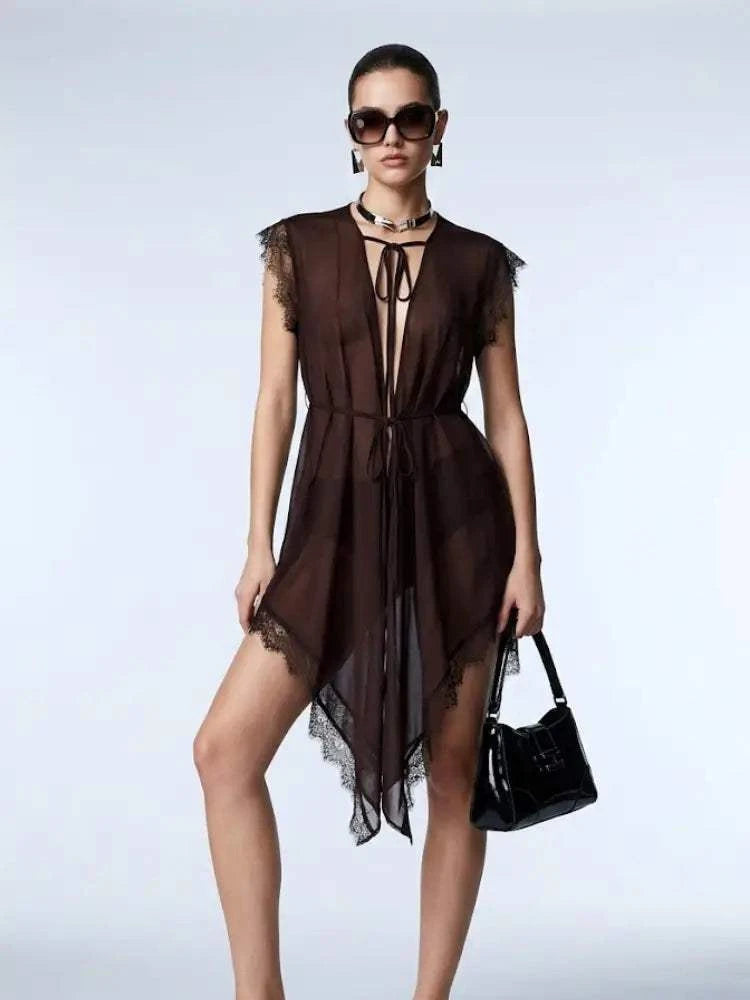 Women's Top Sheer Lace BYMANYC ® New York SOHO SHEER LACE TUNIC - New Collection