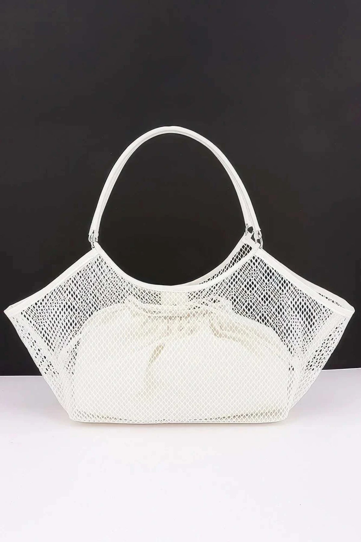 Women's Tote Bag Mesh With Removable Liner BYMANYC ® New York CONTEMPORARY AIRY VERSATILE SHOPPER - New Collection
